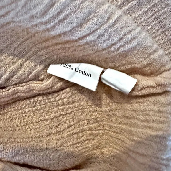 TOAST SUZIE KONDI | Flowy Blouse Gauze Cotton Embroidered Nude Blush | Small - Picture 5 of 5